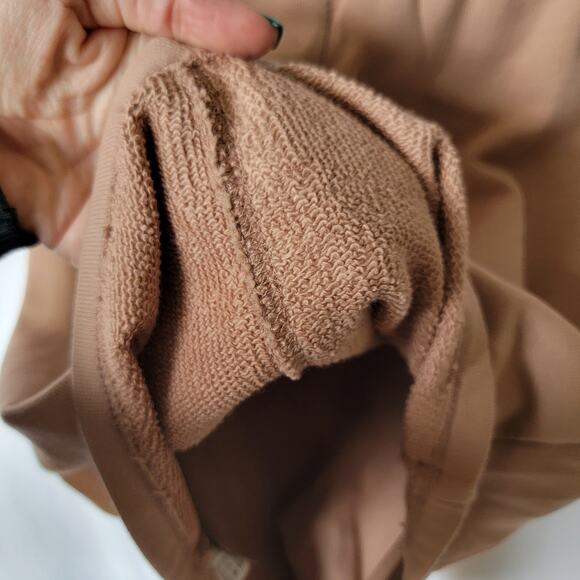 Zara Peach Pink Ribbed High Waisted Knit Bike Short Skirt Skort Size Small - Picture 11 of 12